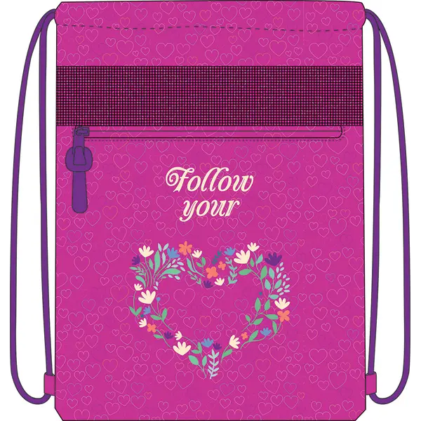 239055-EC Vrećica za papuče KARBON FOLLOW YOUR HEART P72 NETTO