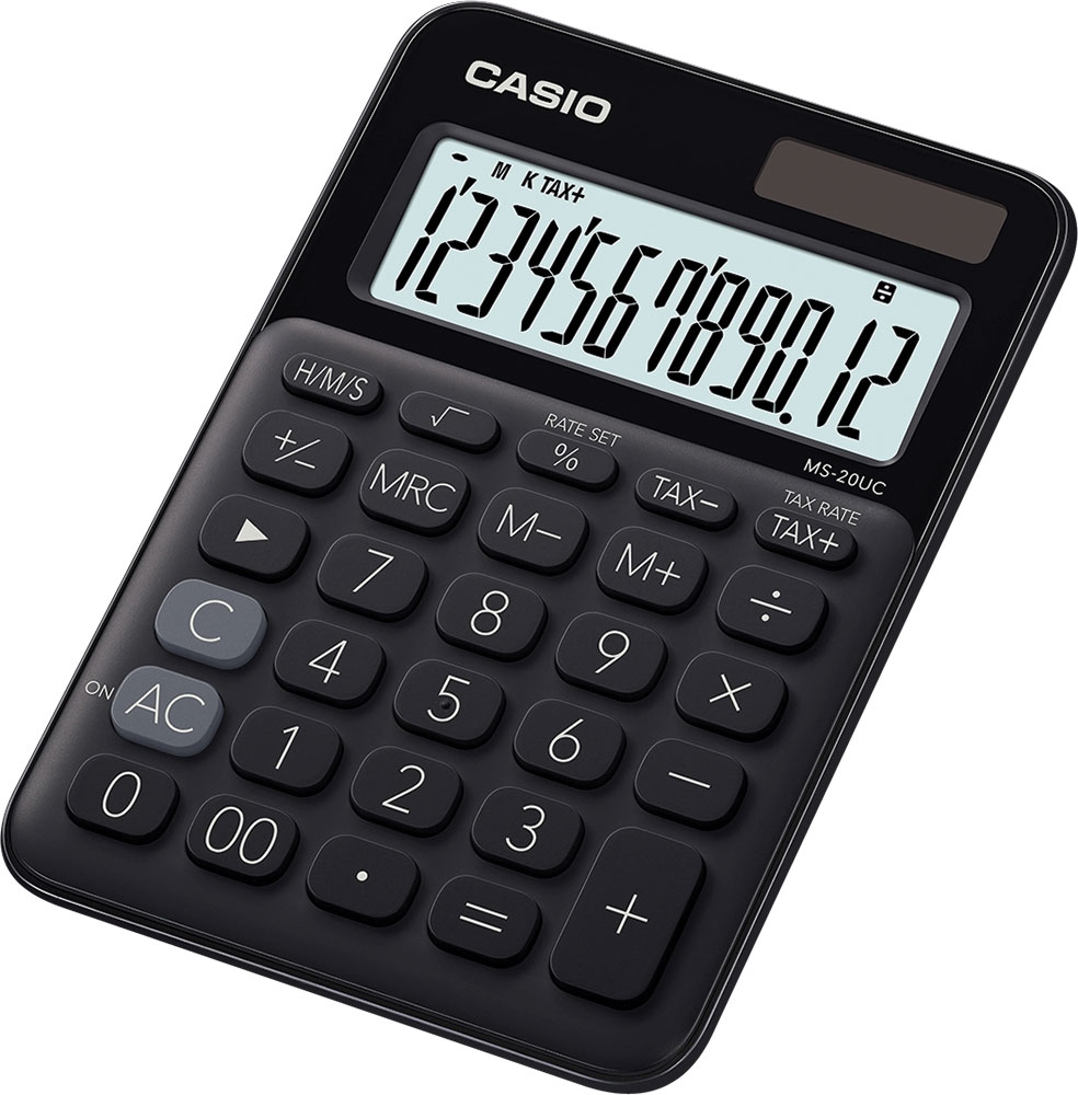 239427-EC Kalkulator CASIO MS-20 UC-BK crni P10