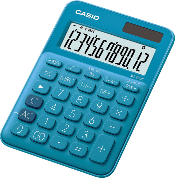 239428-EC Kalkulator CASIO MS-20 UC-BU plavi P10