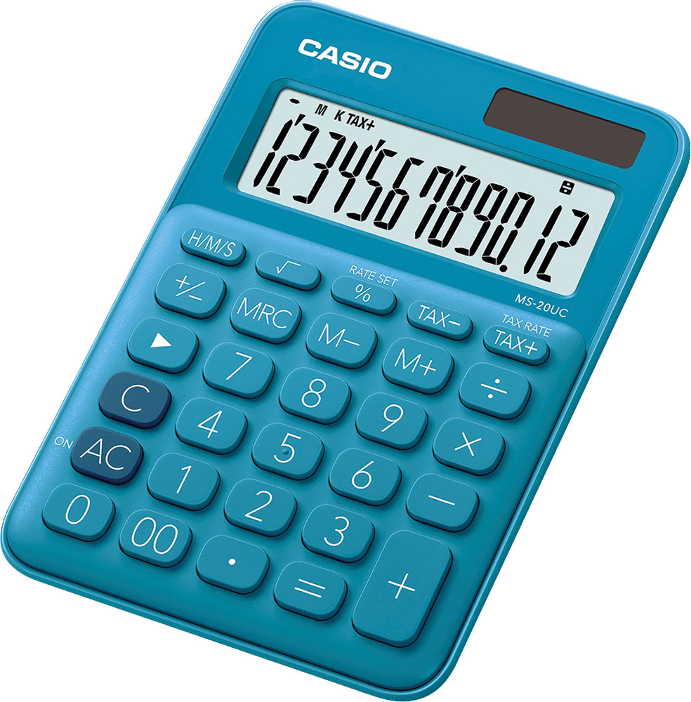 239428-EC Kalkulator CASIO MS-20 UC-BU plavi P10