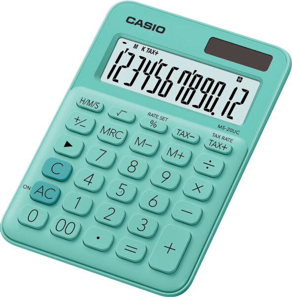 239429-EC Kalkulator CASIO MS-20 UC-GN zeleni P10