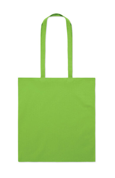239832-EC Torba shopping pamučna 140g Cottonel limeta zelena duga ručka, 38x42cm