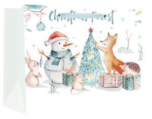 239944-EC Vrećica XL horiz božićna ekskluziv glitter 46x33x20 cm 77564 P12/120