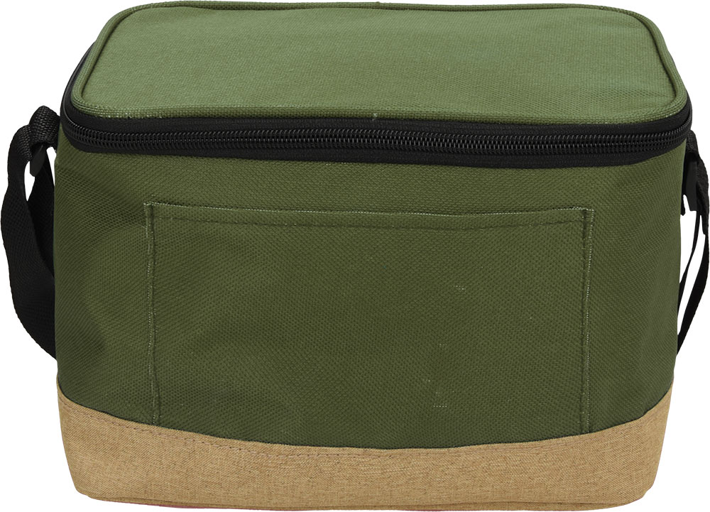 240401-EC Torba-hladnjak MIKA 6L zeleno bež 16,4x16x23,5 cm