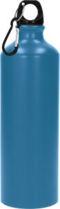 240439-EC Boca za vodu aluminijska Hook 600ml mat s karabinom plava P60
