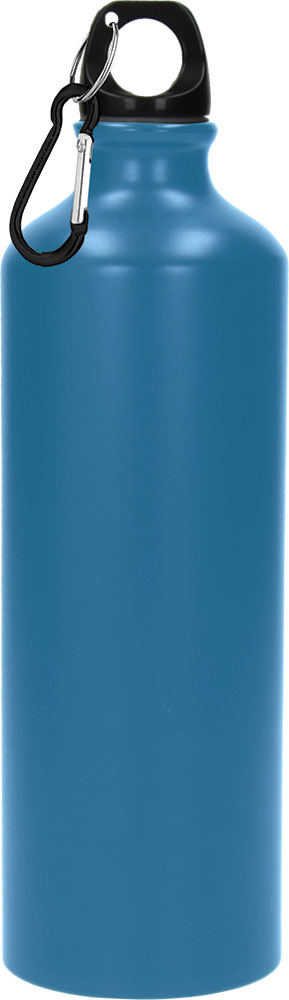 240439-EC Boca za vodu aluminijska Hook 600ml mat s karabinom plava P60