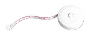240461-EC Metar krojački Jenny 1M bijeli okrugli ABS plastika fi5x1,4 cm