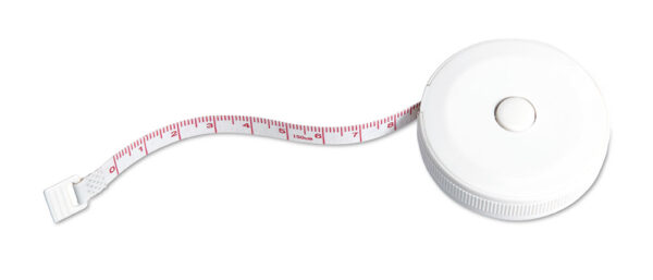 240461-EC Metar krojački Jenny 1M bijeli okrugli ABS plastika fi5x1,4 cm