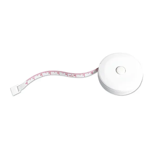 240461-EC Metar krojački Jenny 1M bijeli okrugli ABS plastika fi5x1,4 cm