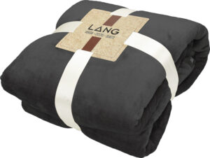 240466-EC Deka od flisa i flanela Sherpa, tamno siva 130x180g, 380g/m2