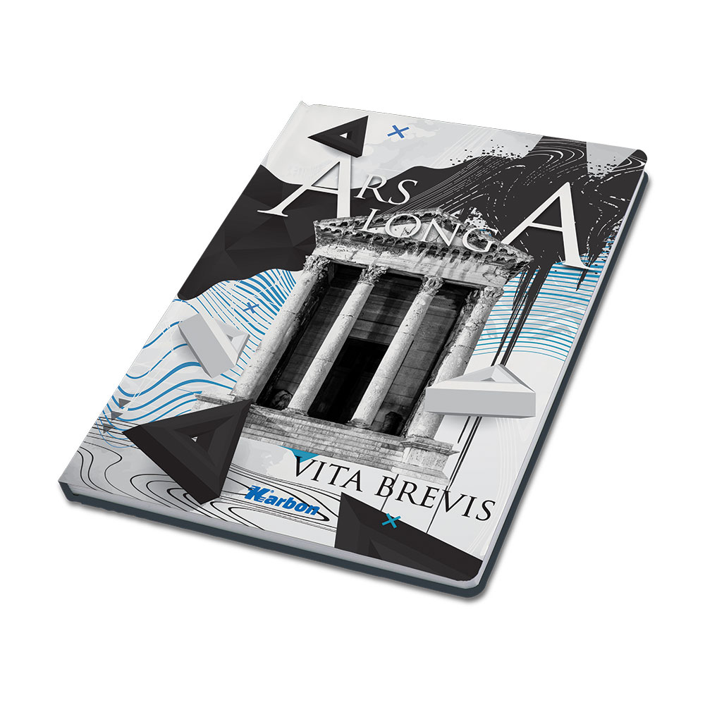 240639-EC Bilježnica T.U. A4/D KARBON Klasični jezici s memom 96 L P5/30