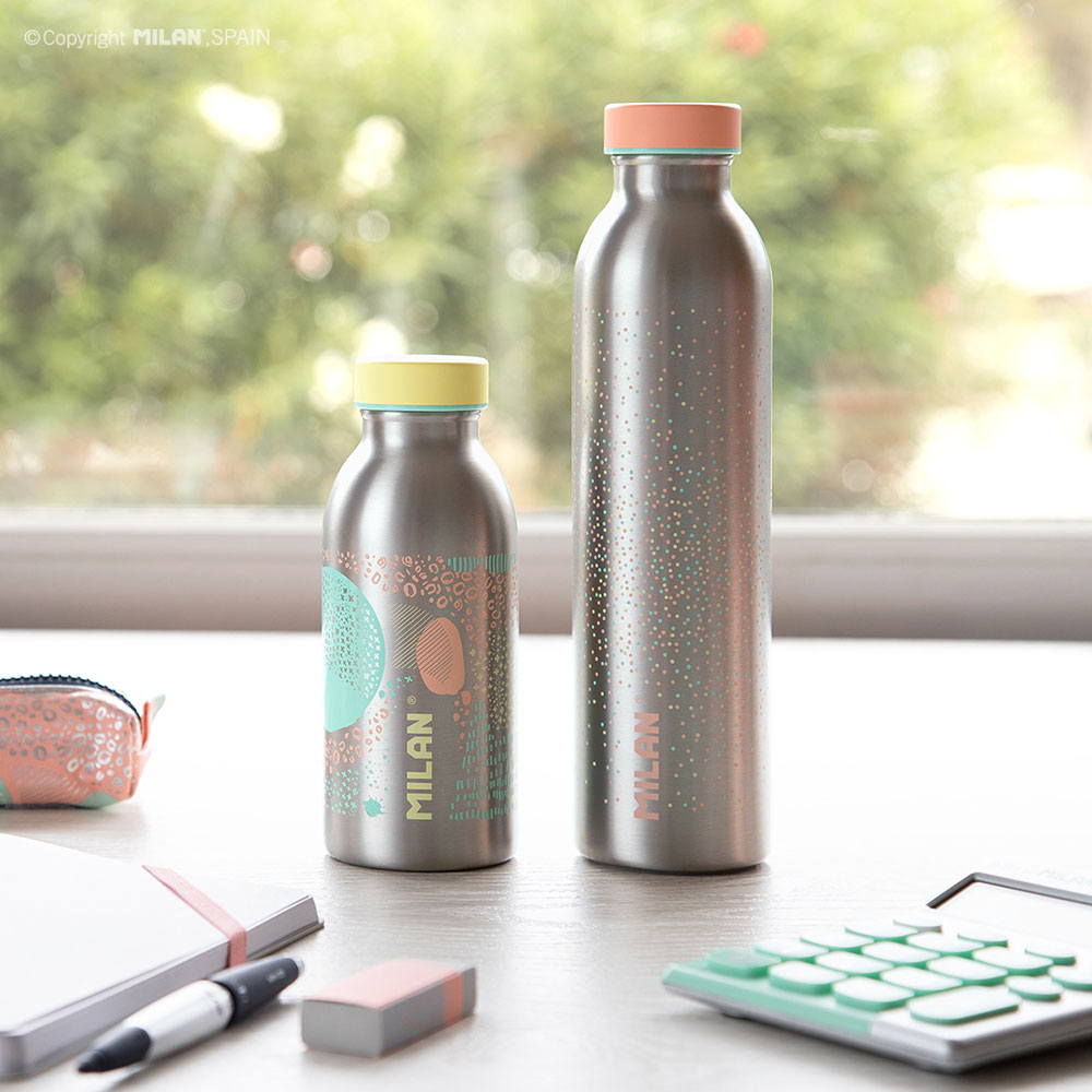 240951-EC Boca za vodu MILAN Silver 591ml, isotermalna, nehrđajući čelik P12