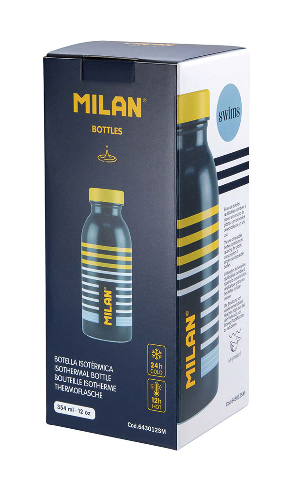 240953-EC Boca za vodu MILAN Swims 354ml, isotermalna, nehrđajući čelik P12