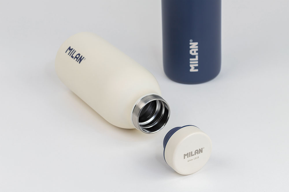 240954-EC Boca za vodu MILAN Serija 1918 bijela 354ml, isotermalna, nehrđajući čelik P12
