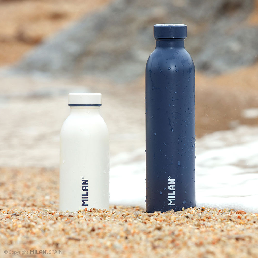 240954-EC Boca za vodu MILAN Serija 1918 bijela 354ml, isotermalna, nehrđajući čelik P12