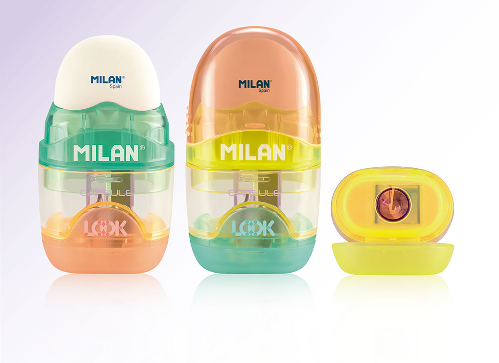 240973-EC Gumica+šiljilo MILAN Capsule New Look plastično s kućištem P16/160