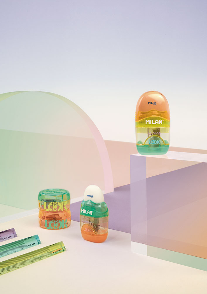 240973-EC Gumica+šiljilo MILAN Capsule New Look plastično s kućištem P16/160