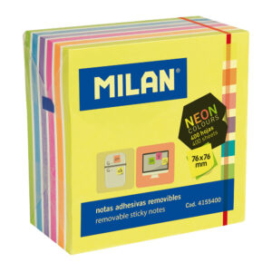240979-EC Blok samolj.kocka 76x76 Fluo 7 boja 400L MILAN 4155400  P12/72