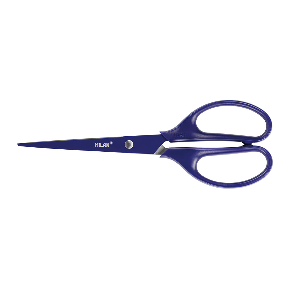 241003-EC Škare MILAN uredske 17cm Acid plave bls P12/240