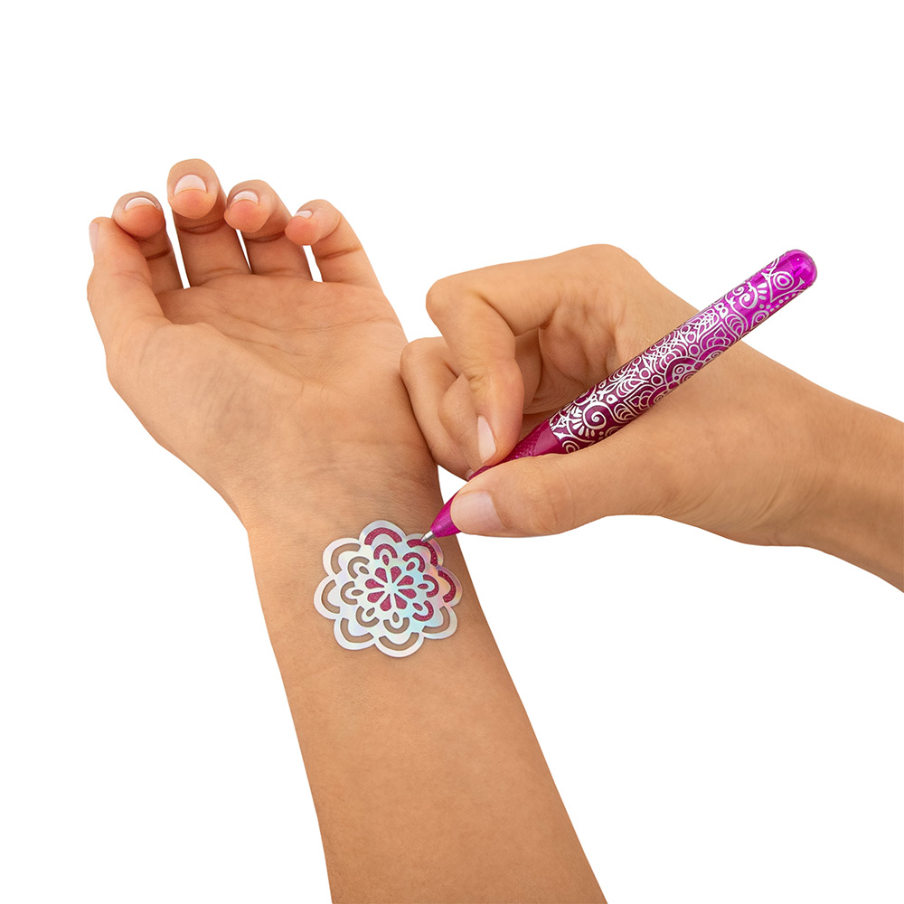 241233-EC Gel pen glitter Tattoo 4/1 FESTIVAL FEELINGS P12/48 Netto