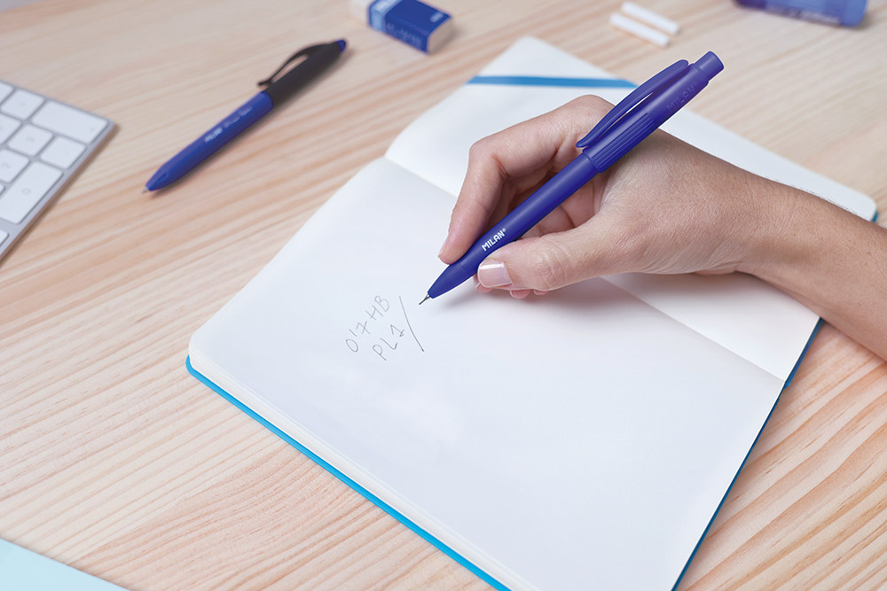 241313-EC Ol.teh. 0,7 HB+gumica MILAN PL1 "eraser&pencil" displej P20/360