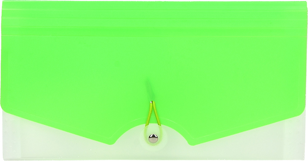 241360-EC Mapa za račune pvc B6 12 preg. 25,5x13,5 cm sort boja 20394 P48