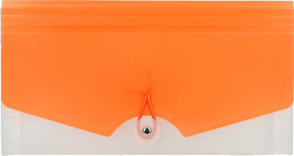 241360-EC Mapa za račune pvc B6 12 preg. 25,5x13,5 cm sort boja 20394 P48