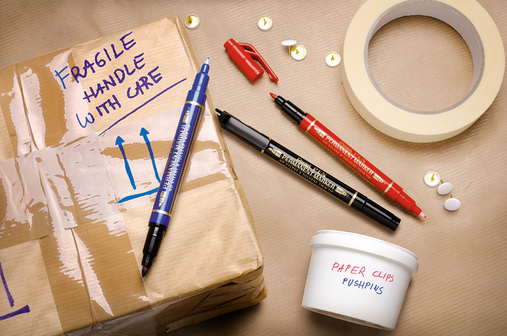 241778-EC Marker perm. PENTEL PENTOOLS TWIN TIP N75W 3/1 (crni, crveni, plavi) bls P12