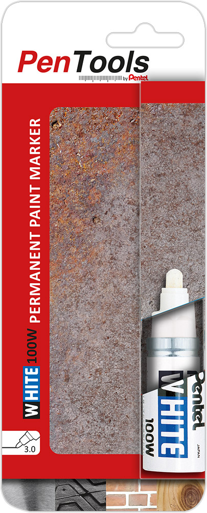241779-EC Marker perm. PENTEL PENTOOLS X100W bijeli okrugli vrh bls P12