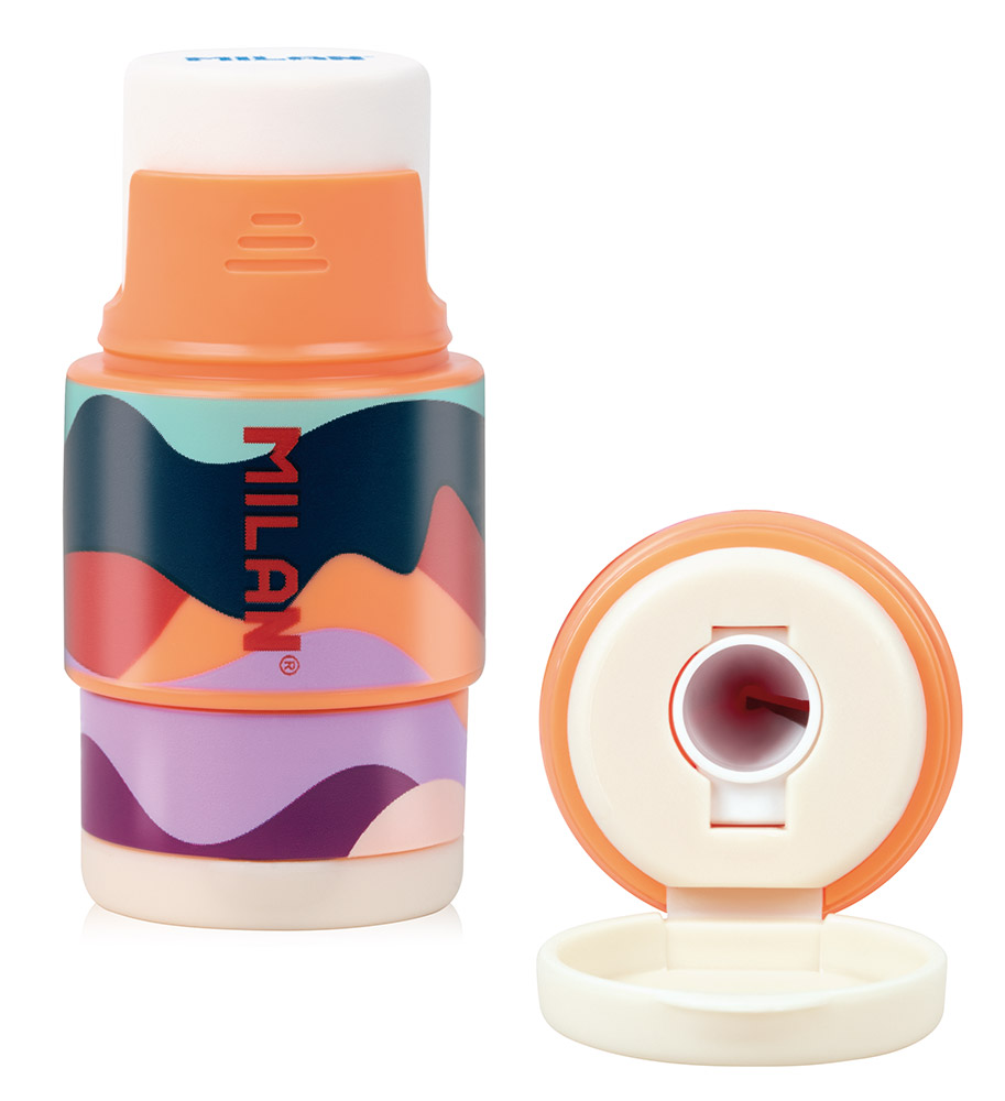 242078-EC Gumica+šiljilo MILAN Extension The Fun plastično sa kućištem P16/160