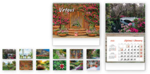 242170-EC Kalendar VRTOVI 13L 33x49+7, spirala u sredini P50 KL 2025