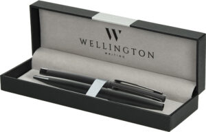 242199-EC Set pisaći Wellington Agder ol.kem. i nalivpero mat u poklon kutiji P1/10