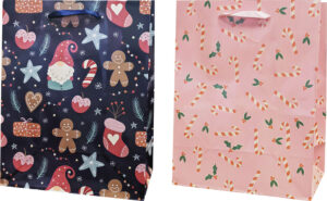 242225-EC Vrećica M božićna sjaj 23x10x18 cm 75293 P12/240