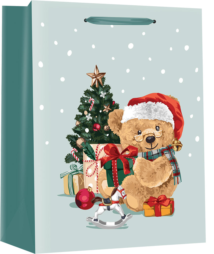 242226-EC Vrećica XXL božićna dječja sjaj 47x60x16cm 77565 P12/120