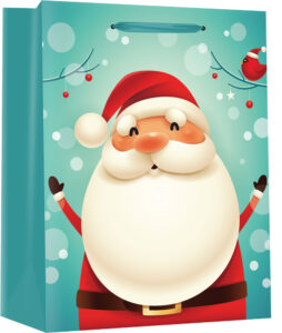 242227-EC Vrećica XXL božićna dječja sjaj 47x60x16cm 77566 P12/120