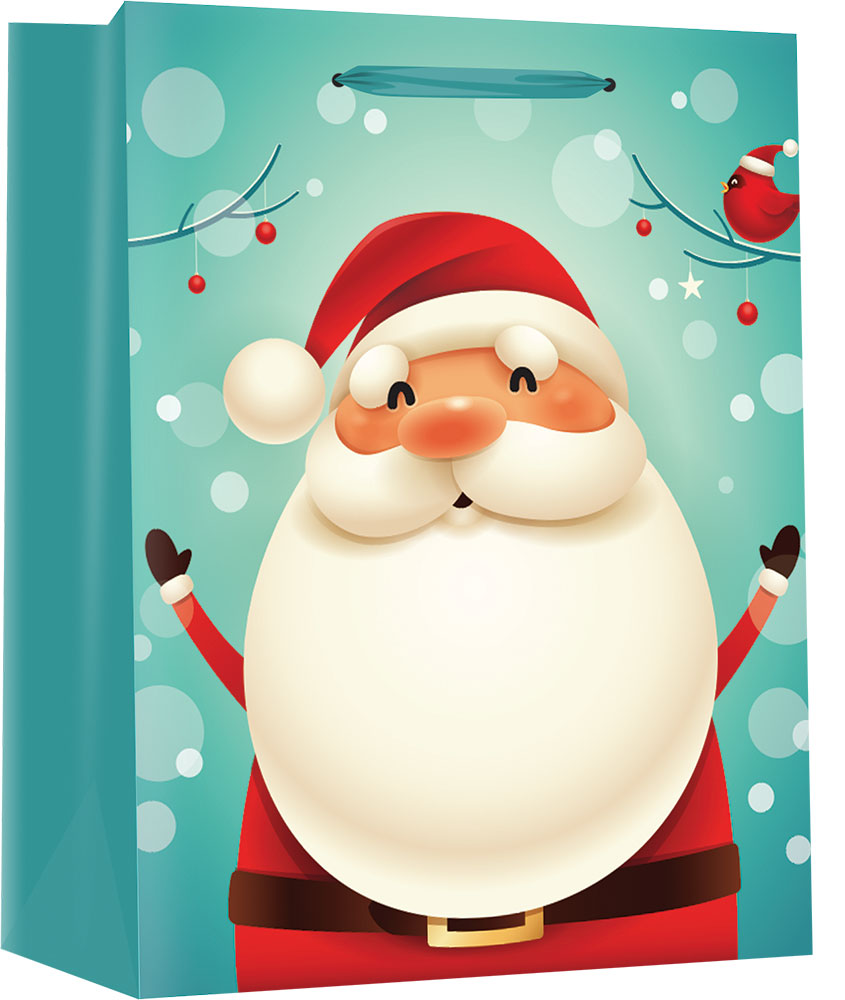 242227-EC Vrećica XXL božićna dječja sjaj 47x60x16cm 77566 P12/120