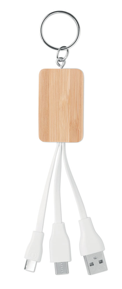 242265-EC Set kablova Clauer na privjesku od bambusa