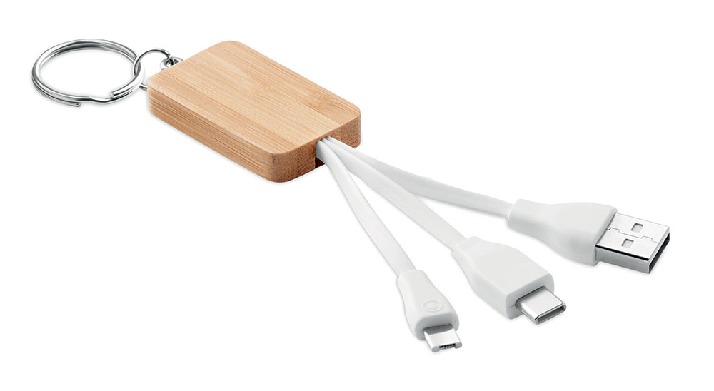 242265-EC Set kablova Clauer na privjesku od bambusa