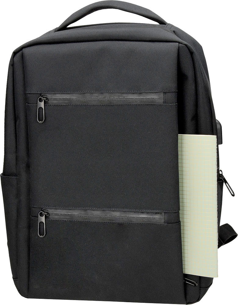 242317-EC Ruksak poslovni MOSS za prijenosno računalo crni 15,6 inča, 30 x 42 x 10 cm