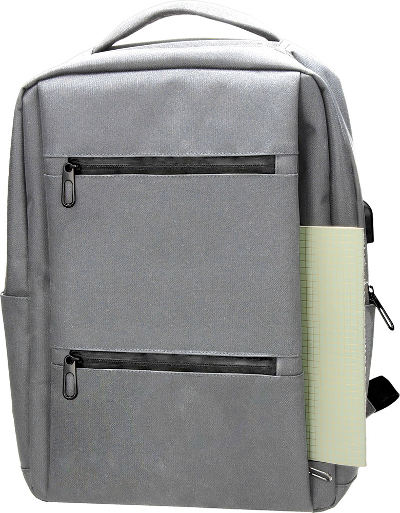 242319-EC Ruksak poslovni MOSS za prijenosno računalo sivi 15,6 inča, 30x42x10