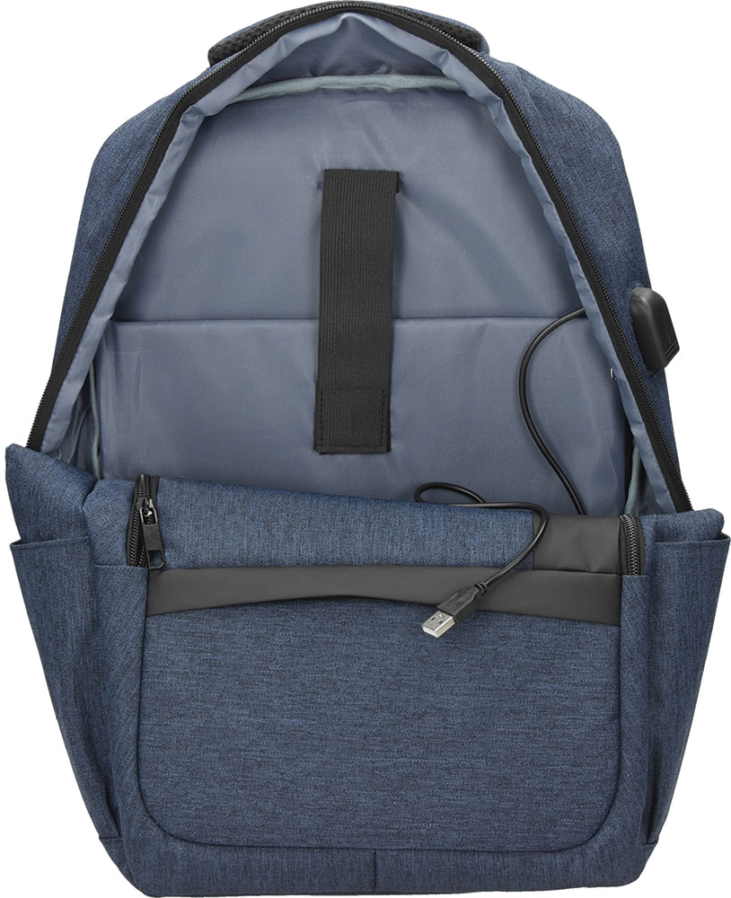 242339-EC Ruksak poslovni VIKEN za prijenosno računalo mel. t.plavi 15,6 inča, 42x28x13