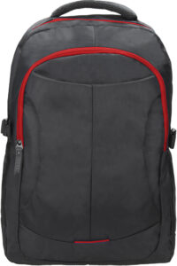 242348-EC Ruksak VISTA 600D crno crveni,30x45x15cm