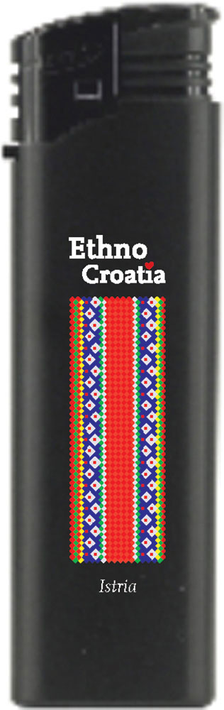 242392-EC Upaljač ATOMIC F2 Ethno Croatia Istra crni