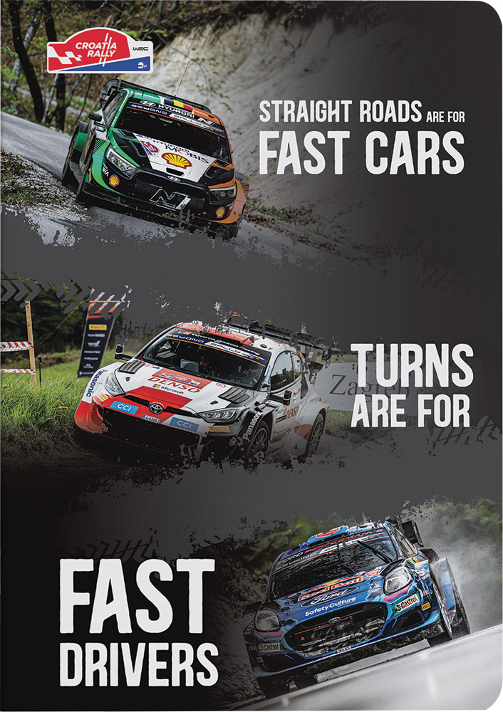 242858-EC Bilježnica A4/K WRC Croatia Rally 42 lista P10/60 NETTO