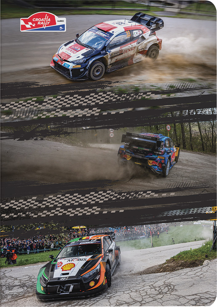 242858-EC Bilježnica A4/K WRC Croatia Rally 42 lista P10/60 NETTO