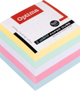 242970-EC Blok kocka 9x9x9cm OPTIMA mix 5 pastel boja, 22946 P24