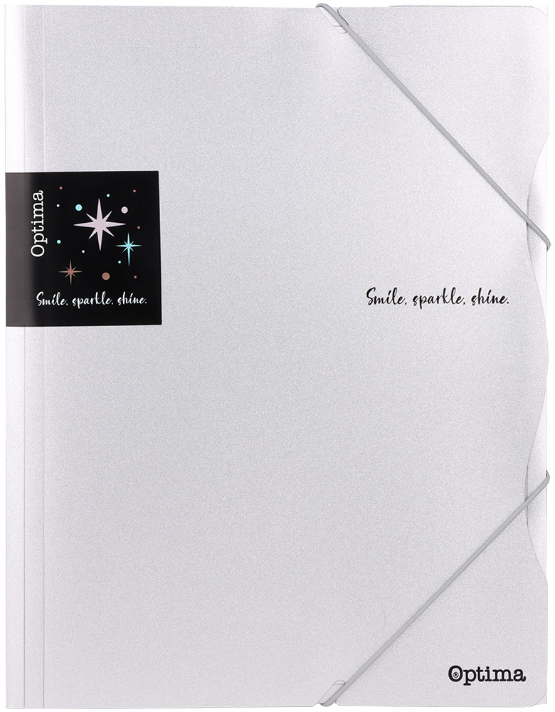 242984-EC Fascikl pvc s gumicom A4 OPTIMA Glitter sort.boje 120374 P12/120