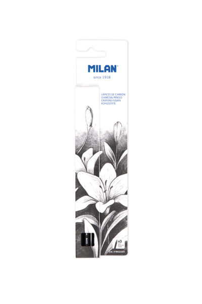 243142-EC Ugljen za crtanje u olovci MILAN 4mm, 3 kom - različite tvrdoće P12/144