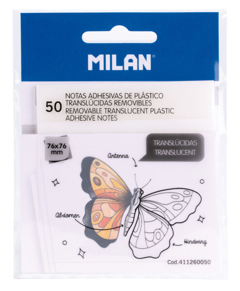 243148-EC Blok samoljepivi MILAN 76x76 50L prozirni P18/216