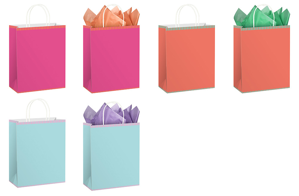 243255-EC Vrećica M svakodnevna natron sa ukrasnim papirom sort 18x23x10 77680 P12/240